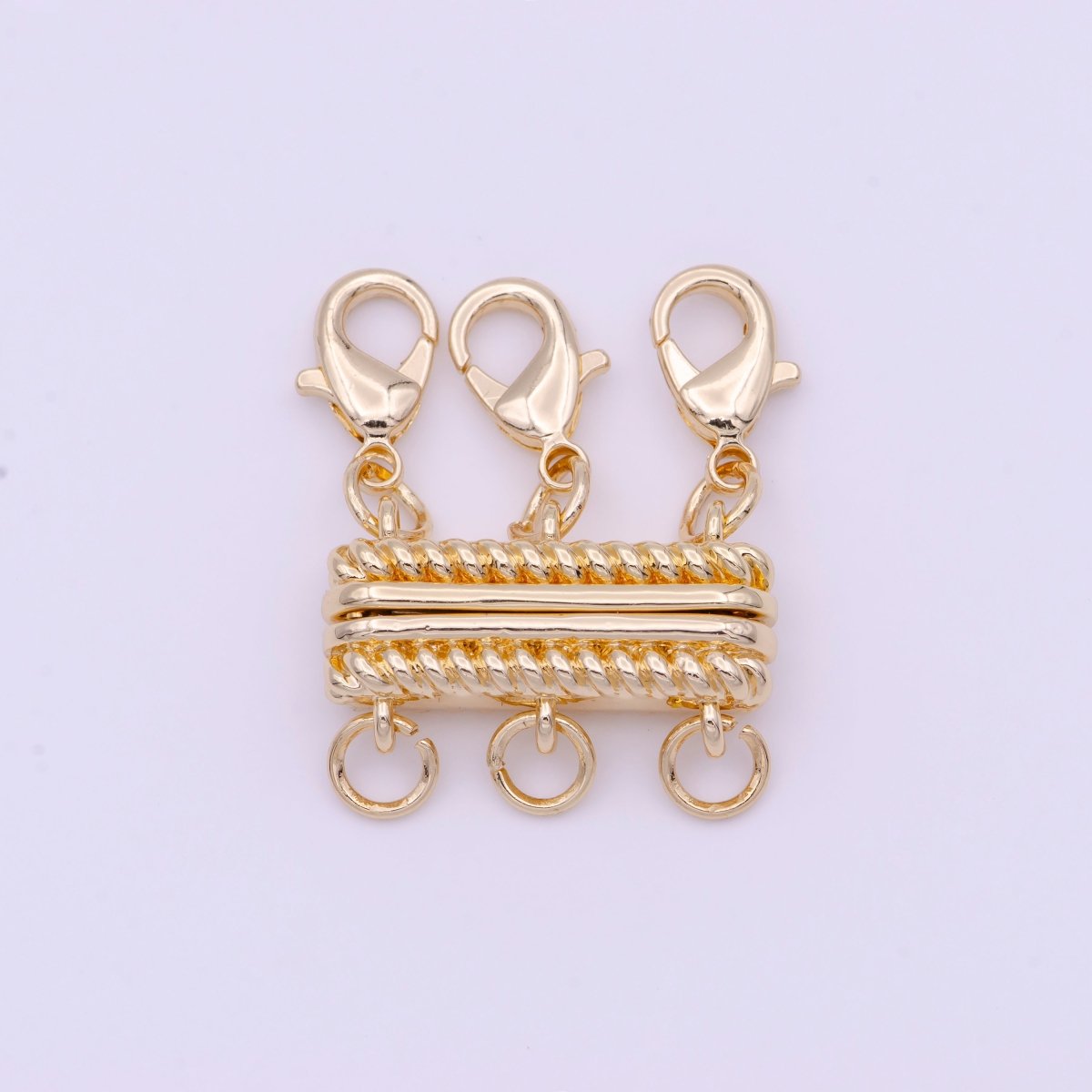 Gold Braided Magnetic Lobster Clasps Detangler Jewelry Supply | K-082 K-292