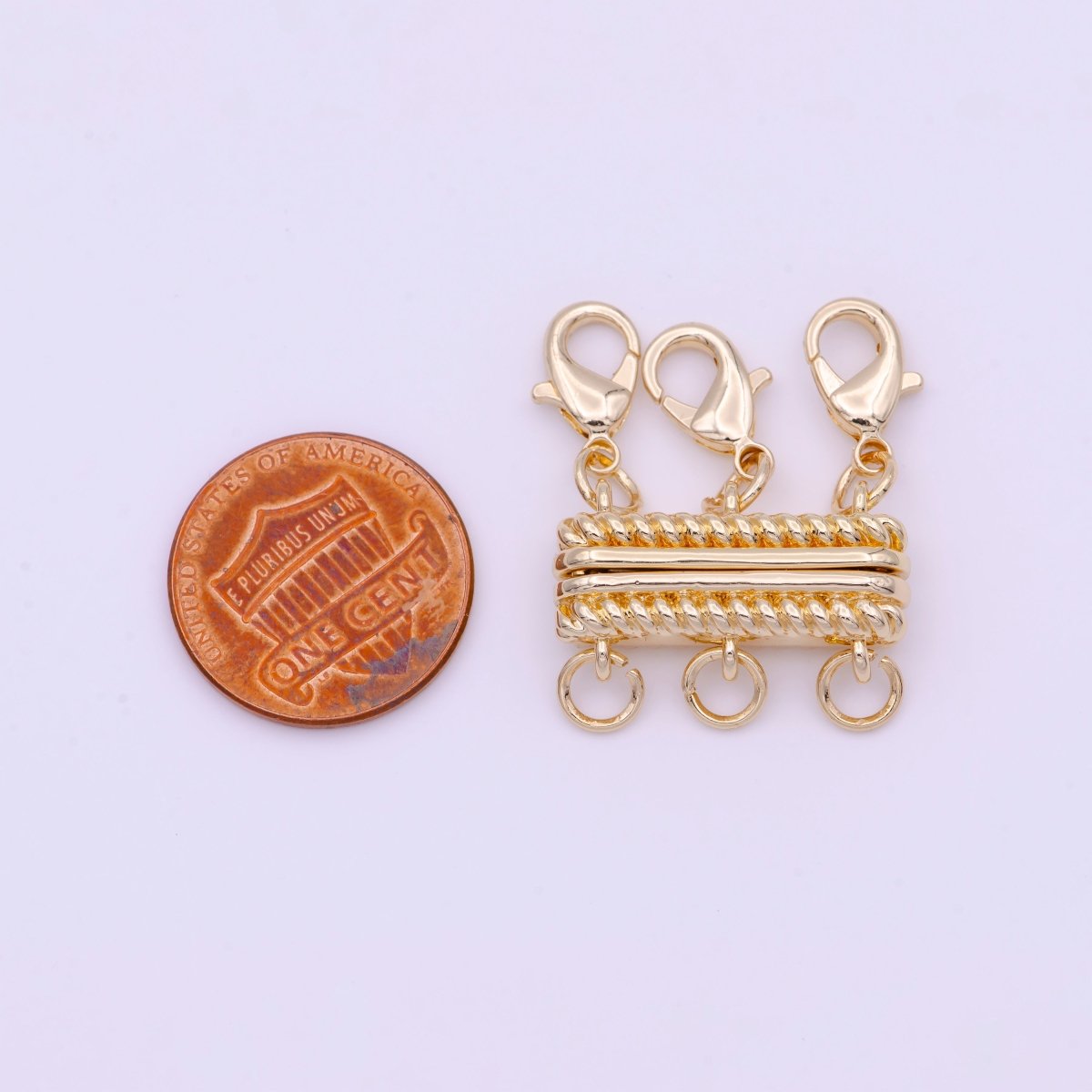 Gold Braided Magnetic Lobster Clasps Detangler Jewelry Supply | K-082 K-292