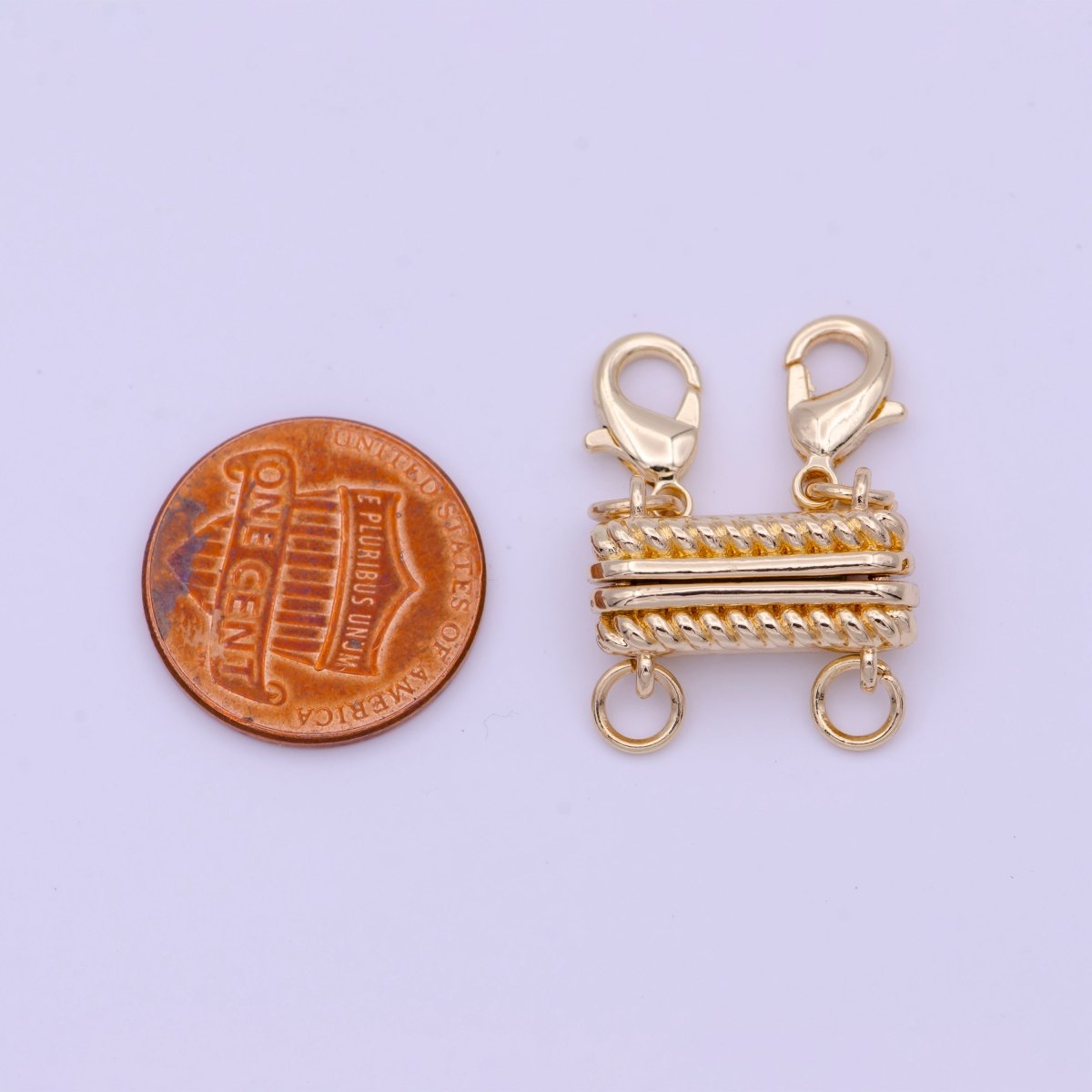 Gold Braided Magnetic Lobster Clasps Detangler Jewelry Supply | K-082 K-292