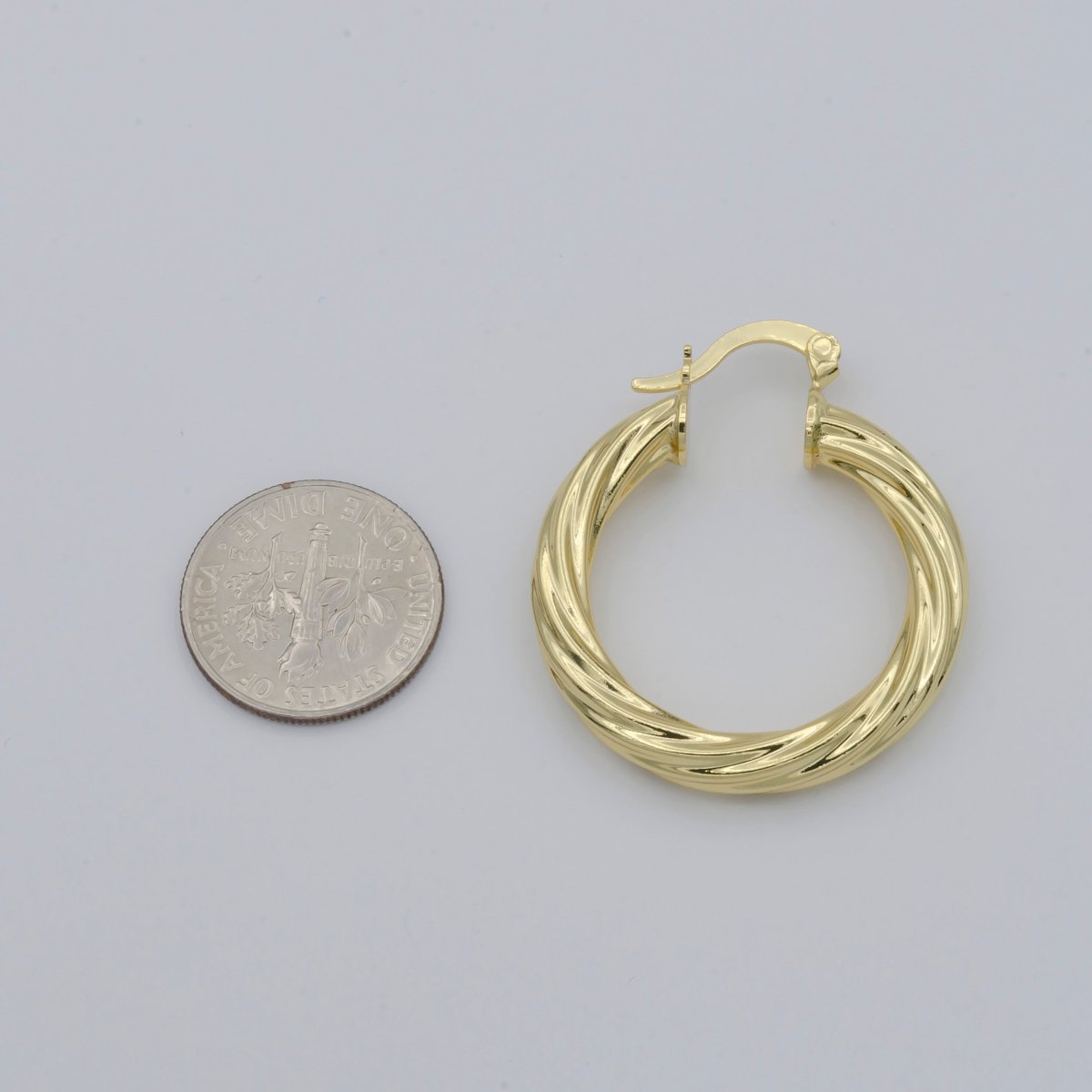Gold Braided Round Huggies Earrings, Plain Gold Filled Mini Geometric Formal/Casual Wear Earring Jewelry P-125 P-126 P-127