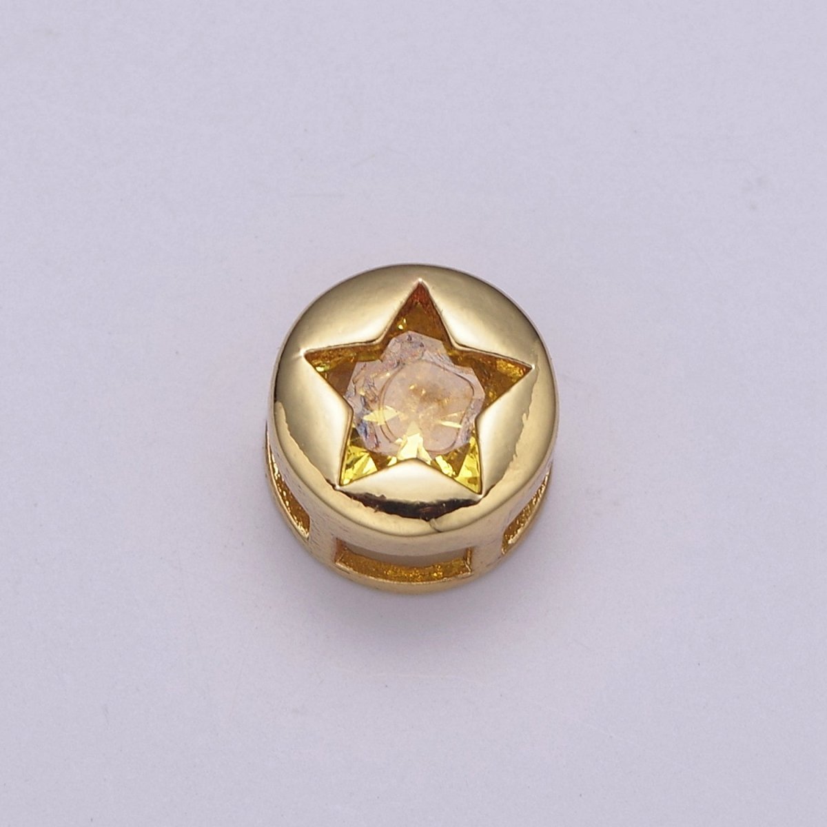 Gold Christmas Bead Spacer For Bracelet Making - Christmas Jewelry Supplies Gift - Santa Raindeer Bow Christmas Tree Star Snowflake Heart Bead with Cubic Zirconia B-766 to B-772