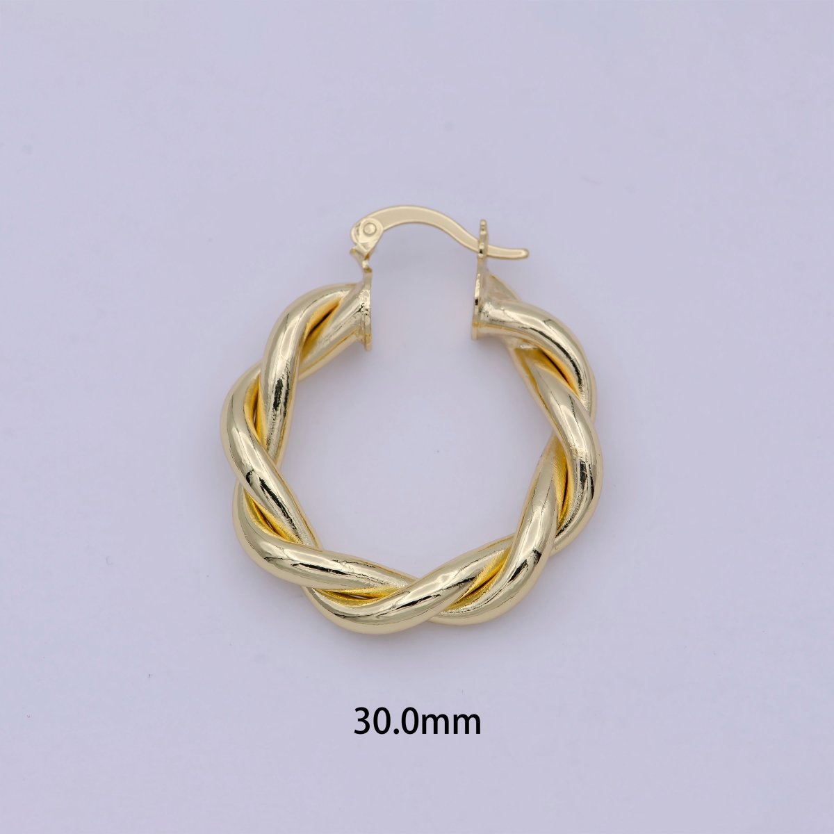 Gold Circle Twisted Hoop, 24k Gold Fill Hoop, Twisted Hoop, Gold Hoop Earrings, Dainty Minimalist Hoops Wholesale Jewelry T-335 T-336 T-355