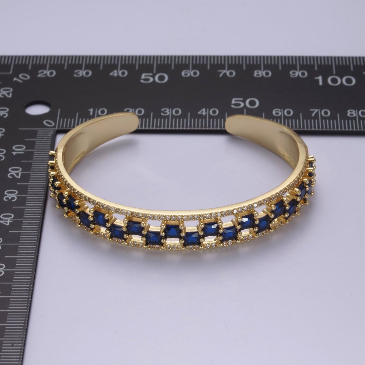 Gold CZ Diamond bangles studded with Clear White, Fuchsia Blue, Green stones | New fashion designer bangles | CZ Diamond bangles Bracelet | WA-780 to WA-783 Clearance Pricing
