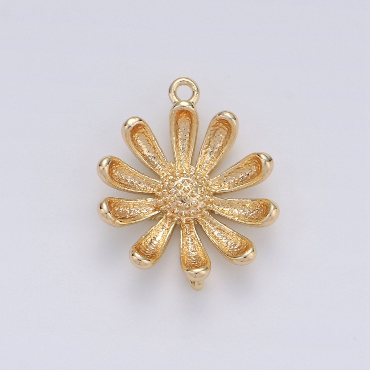 Gold Daisy Charms, Flower Charms, daisy Pendant Gold flower Charms for jewellery Making Necklace, Bracelet Earring Component K-575 - DLUXCA