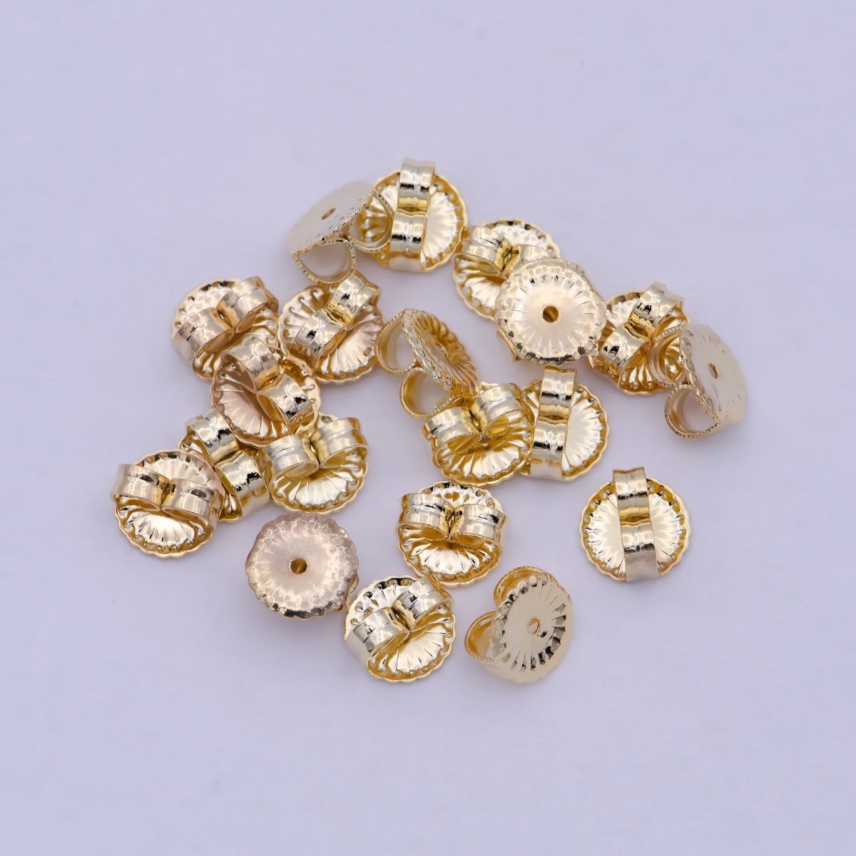 Gold Earring Backs for Stud Earring ,Adjustable Hypoallergenic Earring Backs For Jewelry Making Supply K-799 - DLUXCA
