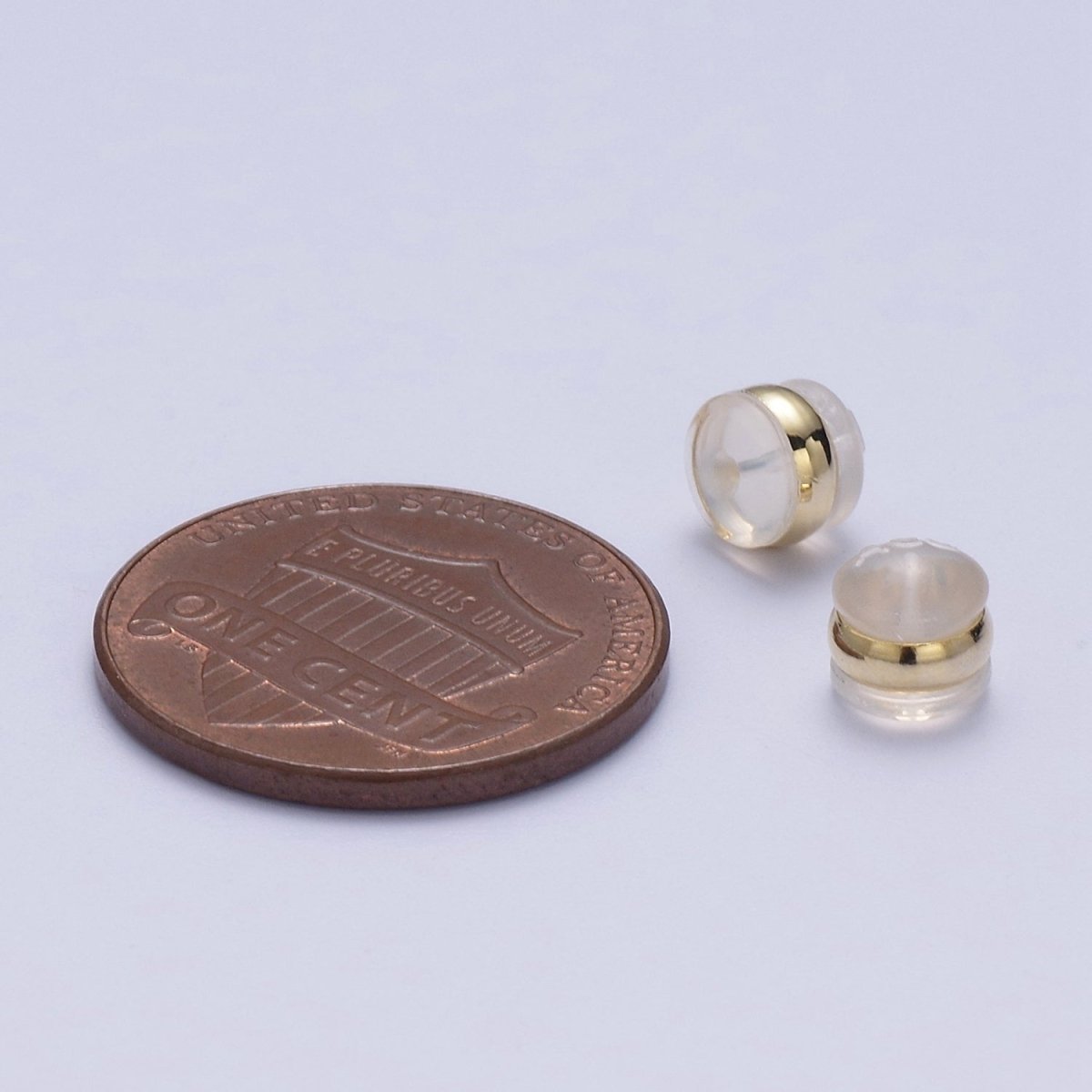 Gold Earring Backs Soft Clear Silicone Padded Mushroom Safety Grip Earring Backings Secure Hypoallergenic Pierced Studs K-211 K-214