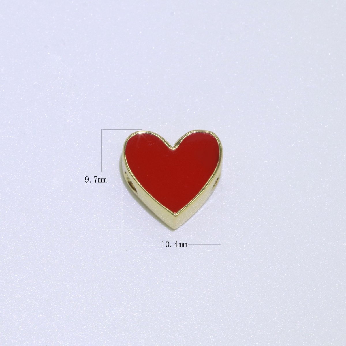 Gold Enamel Spacer Beads, Symbol Beads, Ampersand Beads Heart Star Pink Red Enamel Beads for Bracelet Necklace Component 8mm,10mm B-516 to B-521
