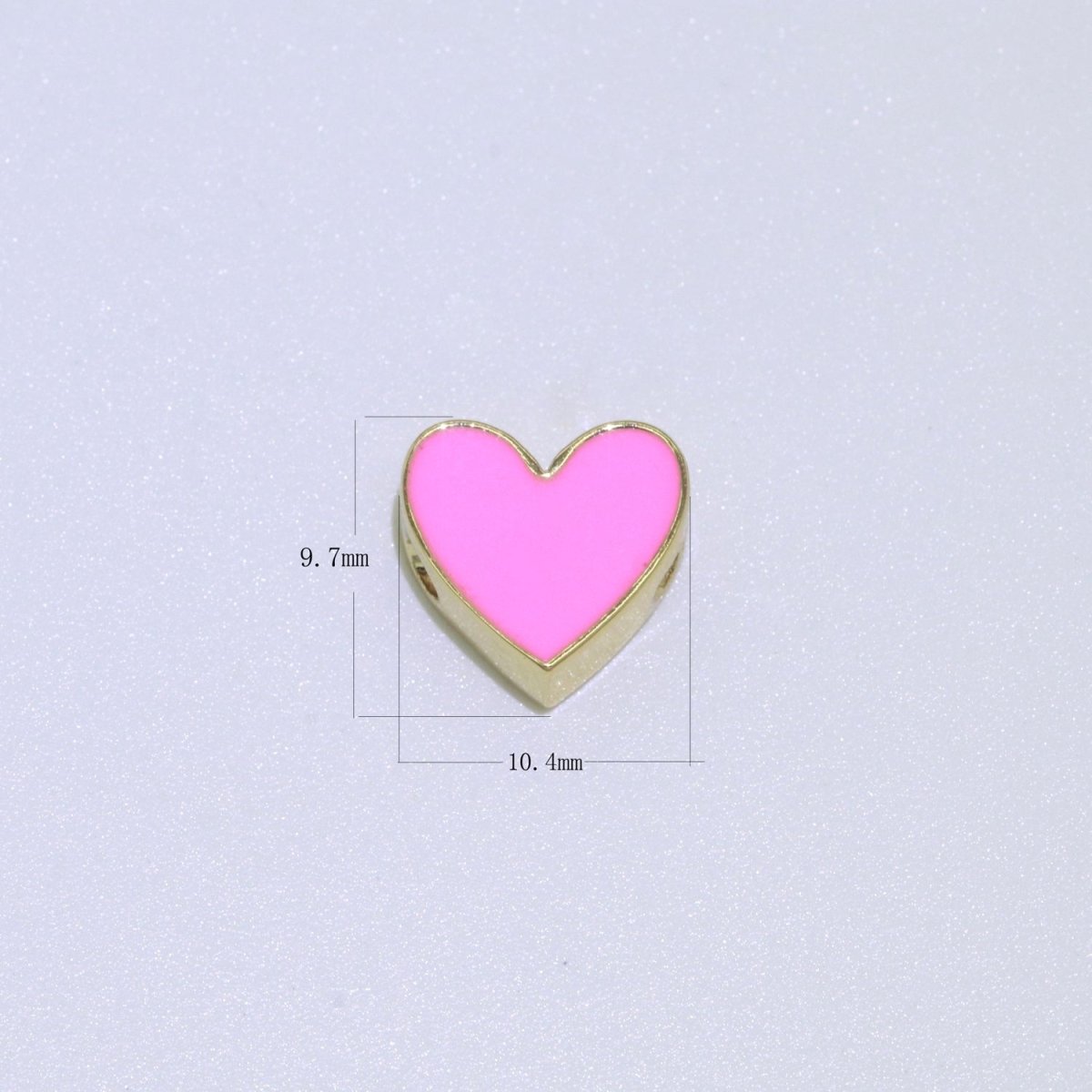 Gold Enamel Spacer Beads, Symbol Beads, Ampersand Beads Heart Star Pink Red Enamel Beads for Bracelet Necklace Component 8mm,10mm B-516 to B-521