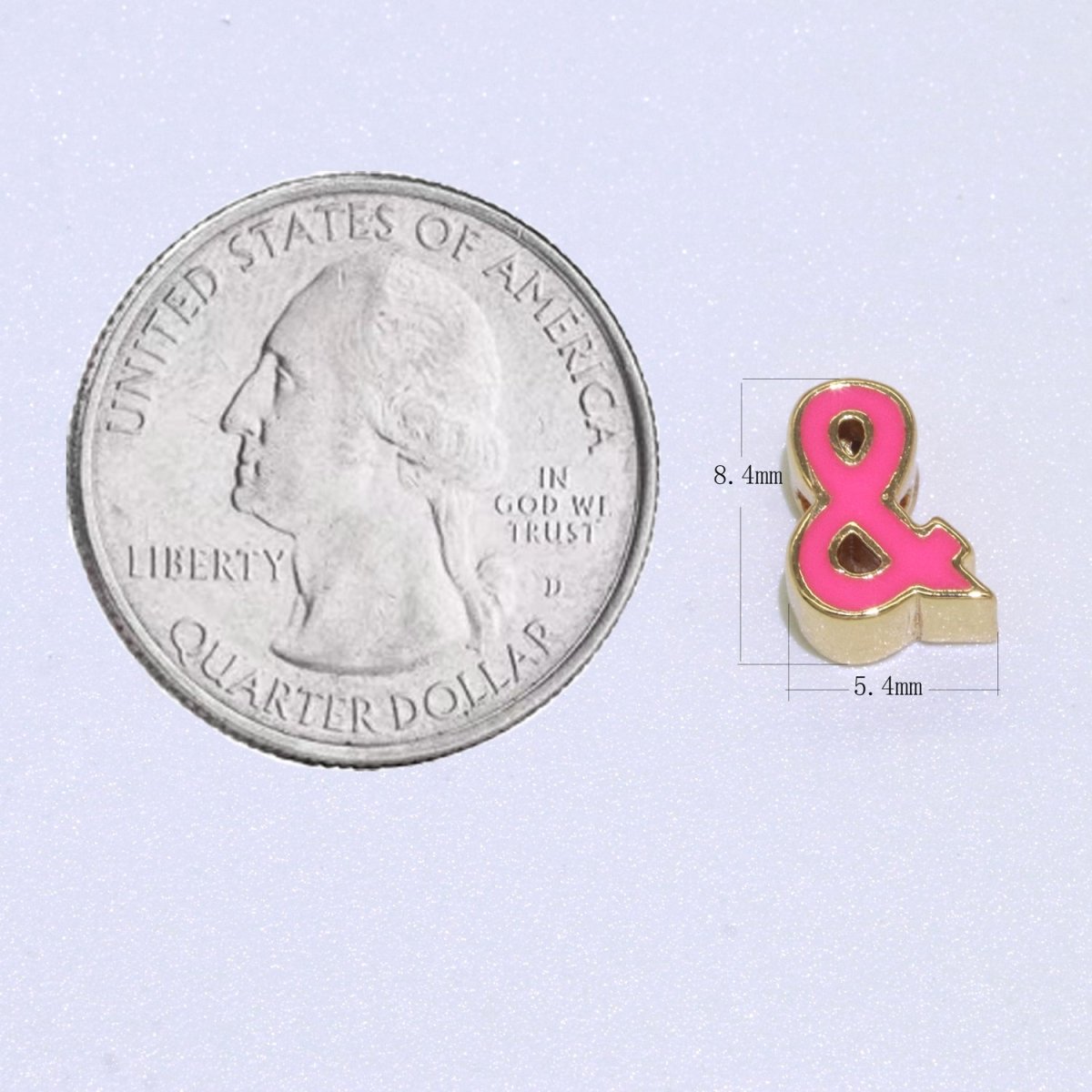 Gold Enamel Spacer Beads, Symbol Beads, Ampersand Beads Heart Star Pink Red Enamel Beads for Bracelet Necklace Component 8mm,10mm B-516 to B-521