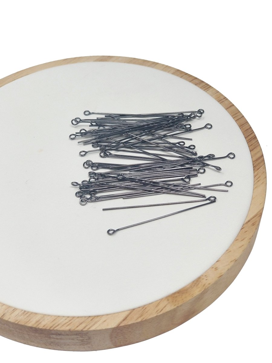 Gold Eye Pin Open Eyepins Headpins 0.5mm (24 Gauge) by 25, 35, 45mm Jewelry Making Craft Supply DIY Finding L-548 L-554 L-555