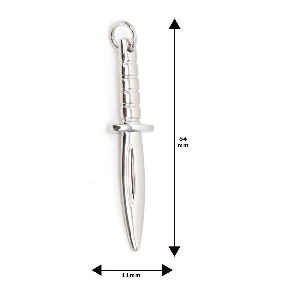 Gold Fill Antique Knife Charm Dagger Design For Jewelry Making Necklace Pendant Bracelet hoop earring pendant C-261