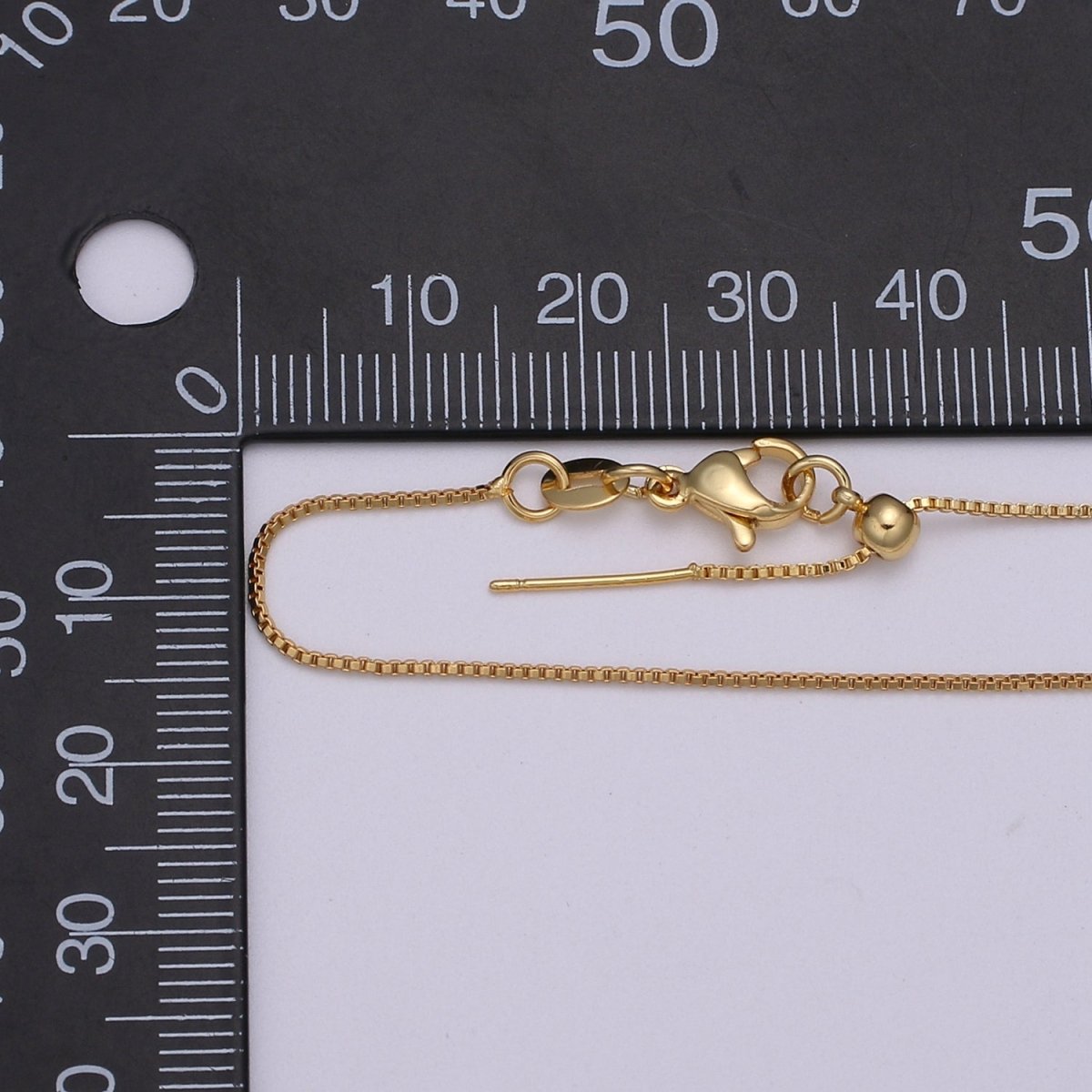 Gold Filled 0.8mm 21.0 inch long Chain with Lobster Clasp For DIY Jewelry Making Chain NECKLACE Supplies Kit  L-198~L-201