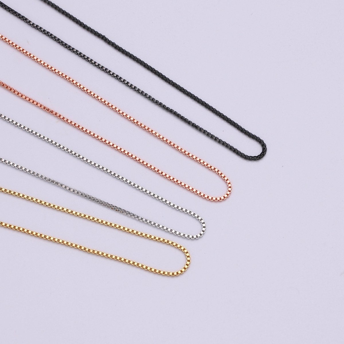 Gold Filled 0.8mm 21.0 inch long Chain with Lobster Clasp For DIY Jewelry Making Chain NECKLACE Supplies Kit  L-198~L-201