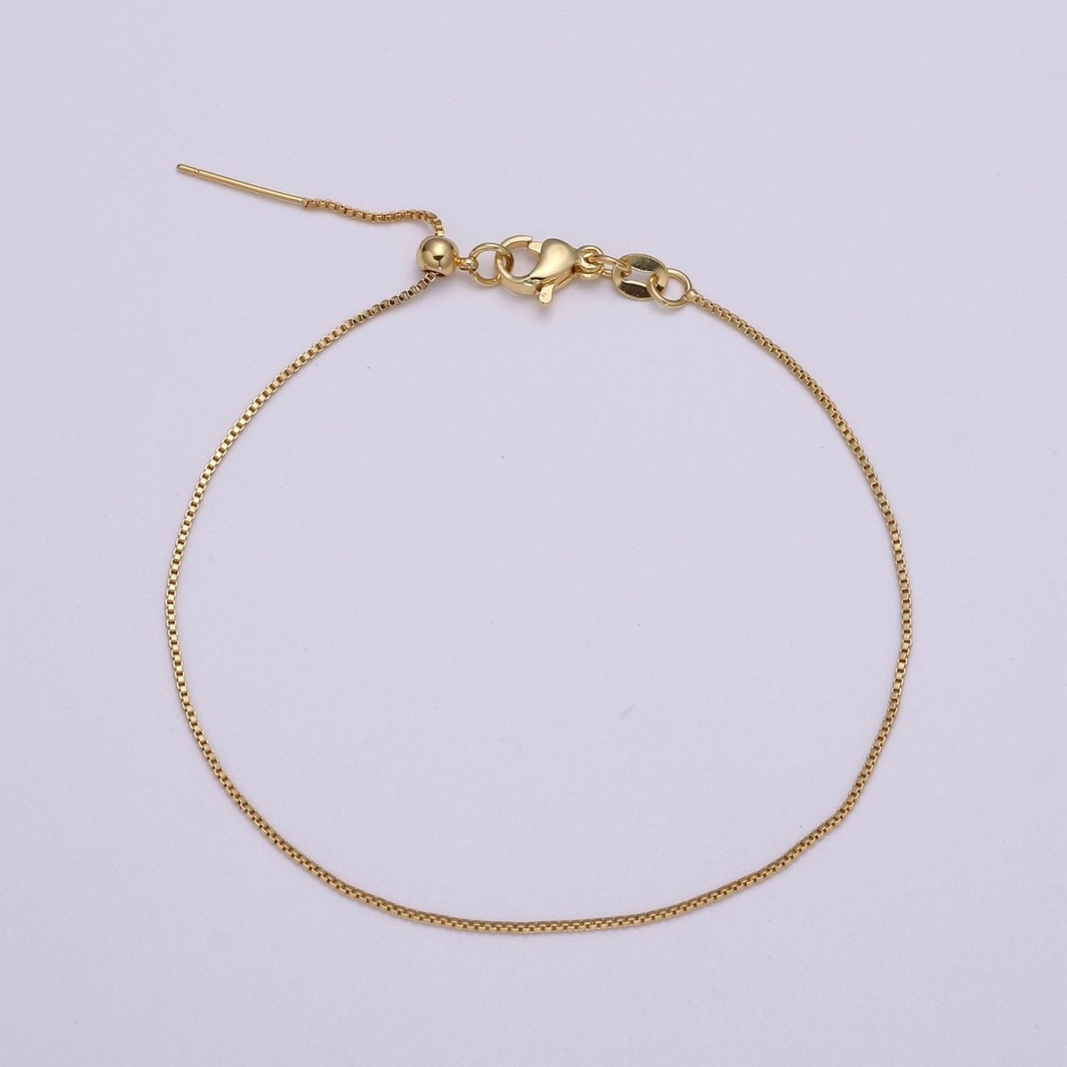 Gold Filled 0.8mm 21.0 inch long Chain with Lobster Clasp For DIY Jewelry Making Chain NECKLACE Supplies Kit  L-198~L-201