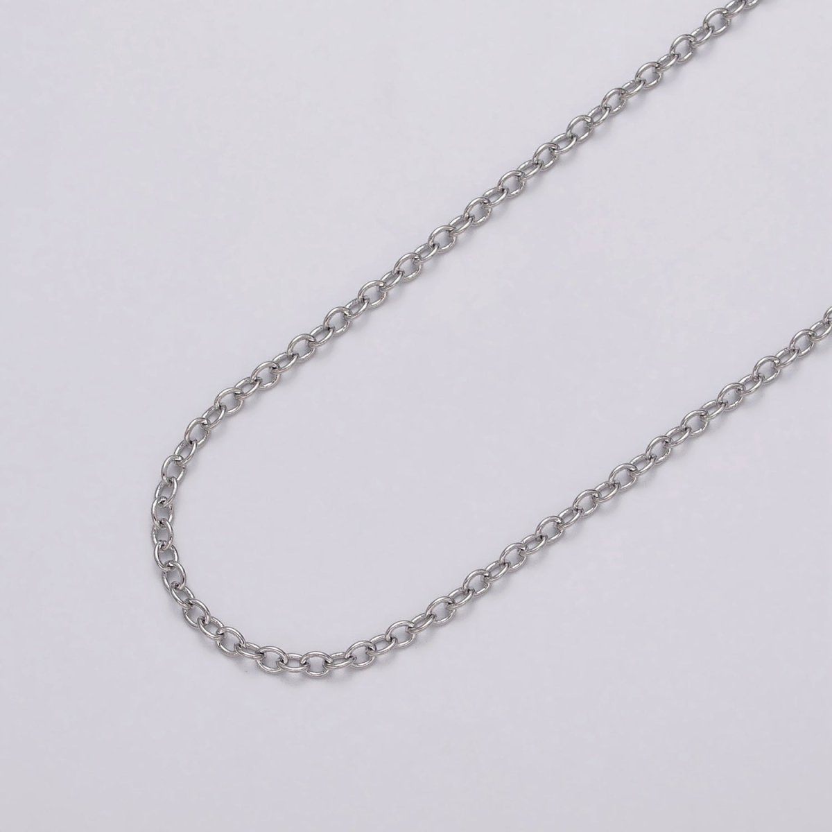 Gold Filled 2.2mm Cable Minimalist Dainty Unfinished Chain by Yard in Gold & Silver | ROLL-1036, ROLL-1099 Clearance Pricing