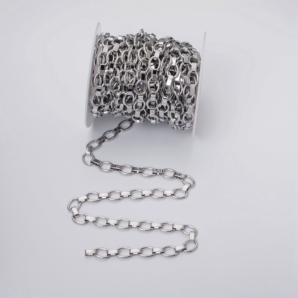 Gold Filled 9.3mm Cable Wide Link Unfinished Chain by Yard in Gold & Silver | ROLL-1092 ROLL-1199 Clearance Pricing