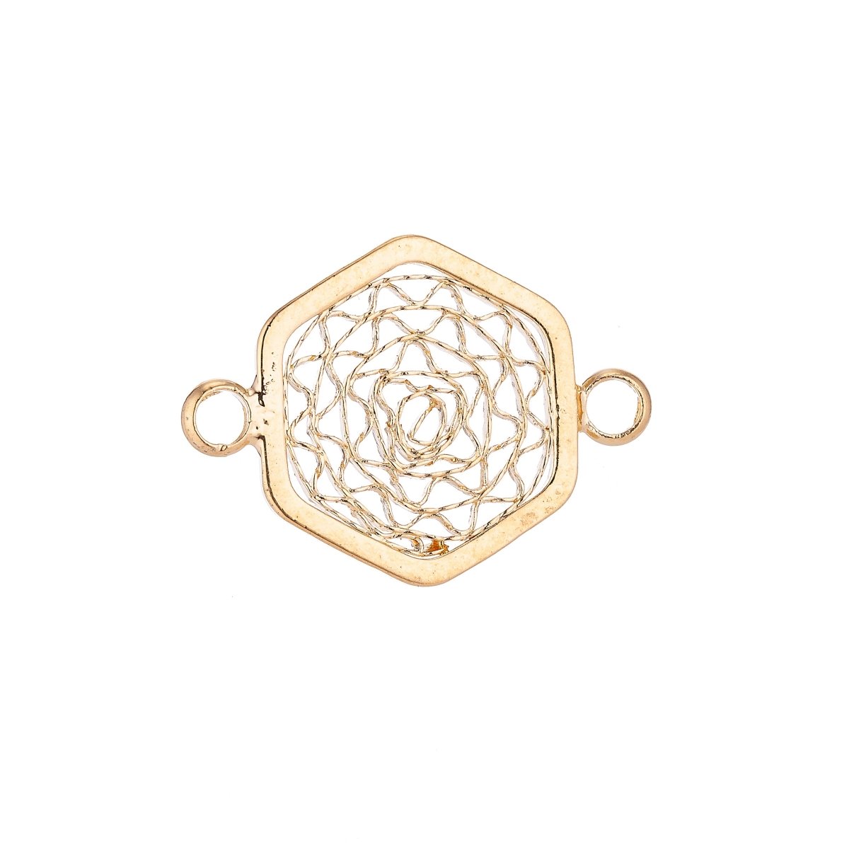 Gold Filled Abstract Connector - F006 - DLUXCA