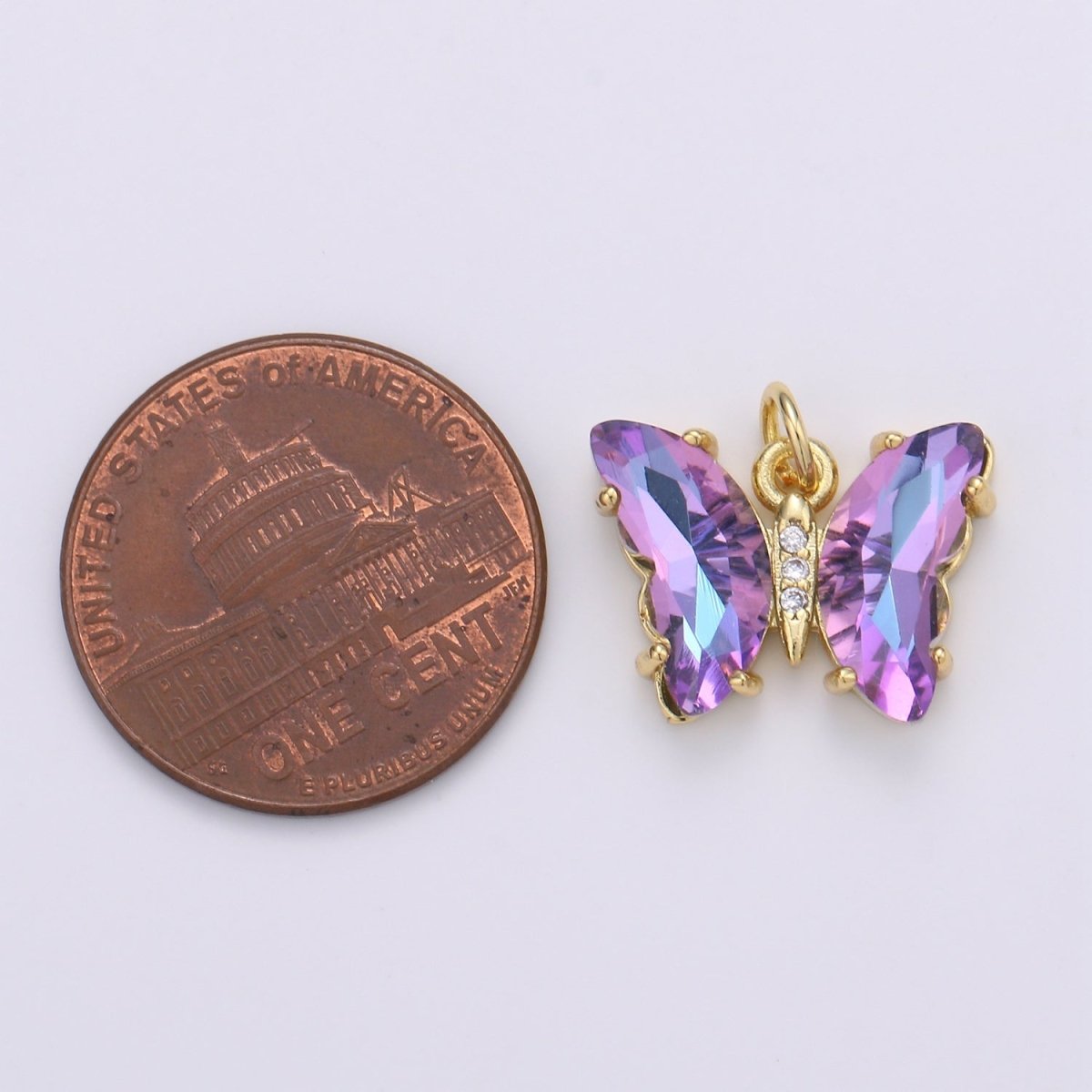 Gold Filled Acrylic Butterfly Charm E-023 E-025 E-326 - E-330