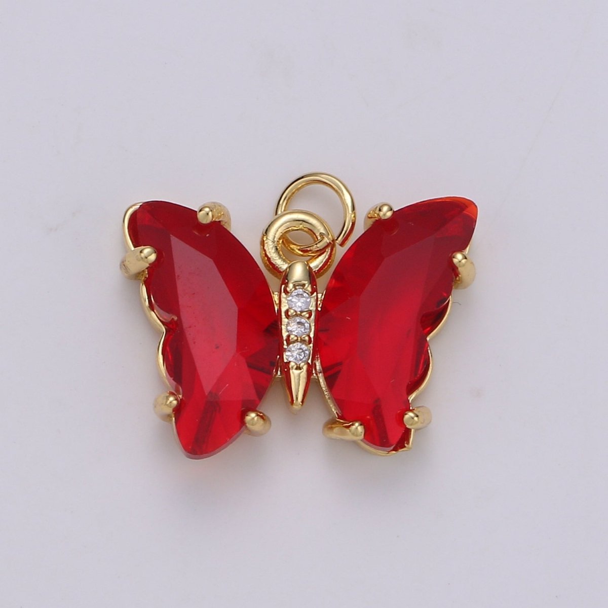 Gold Filled Acrylic Butterfly Charm E-023 E-025 E-326 - E-330
