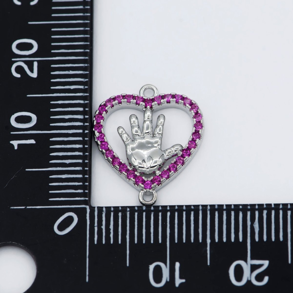 Gold Filled Baby palm Charm Connector Heart Hand Charm,Jewelry Craft Supply, DIY Bracelet, Earring, Necklace Jewelry Making Findings F-573 F-574 F-880 F-881
