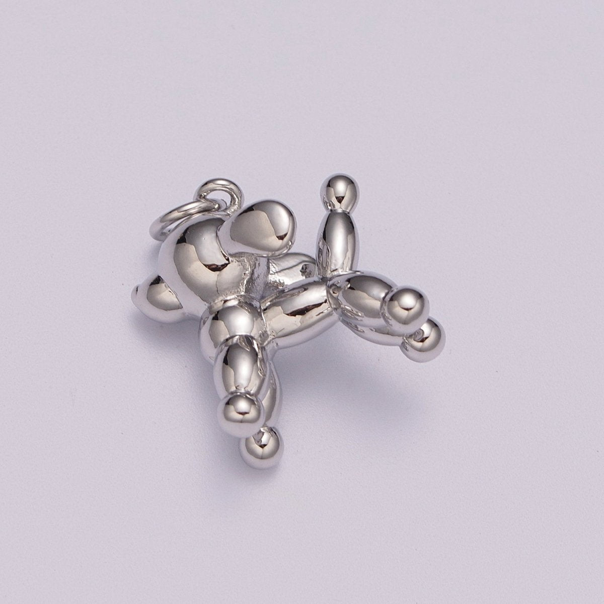 Gold Filled Balloon Dog Charm, 3D Balloon Dog, Animal Balloon Charm, Balloon Animal, Gift for Dog Lover, Funny Charm for Kids, Party Dog M-898 M-899