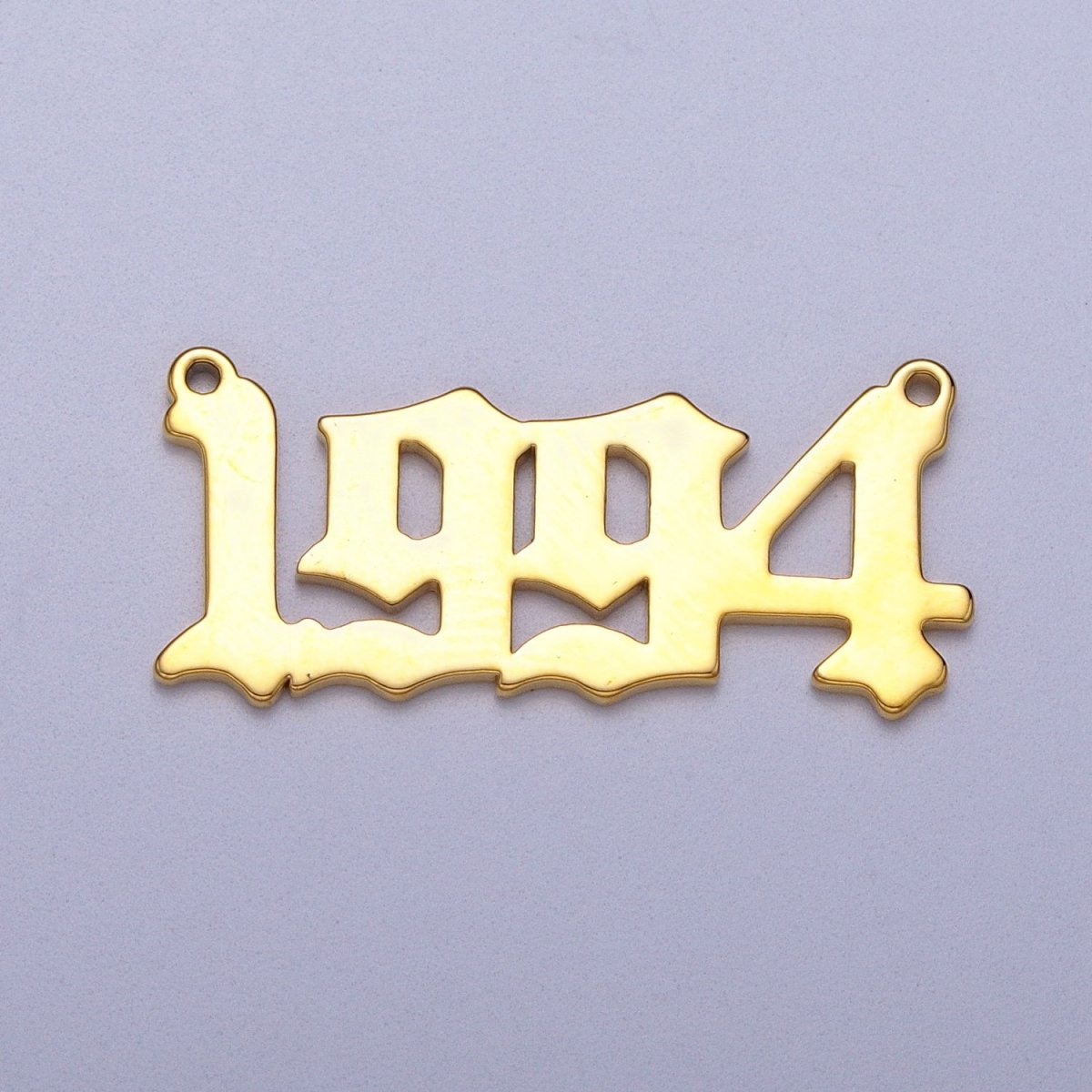 Gold Filled Birth Year Charm Connector Birthday Number Anniversary Old English Number Link Connector for Necklace Bracelet Component Y-690-Y-700