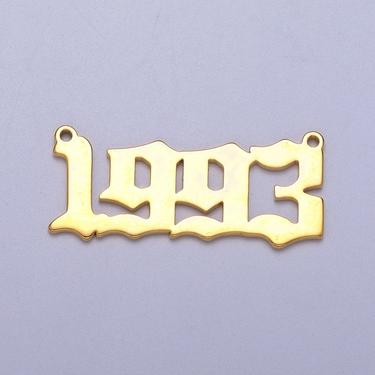 Gold Filled Birth Year Charm Connector Birthday Number Anniversary Old English Number Link Connector for Necklace Bracelet Component Y-690-Y-700
