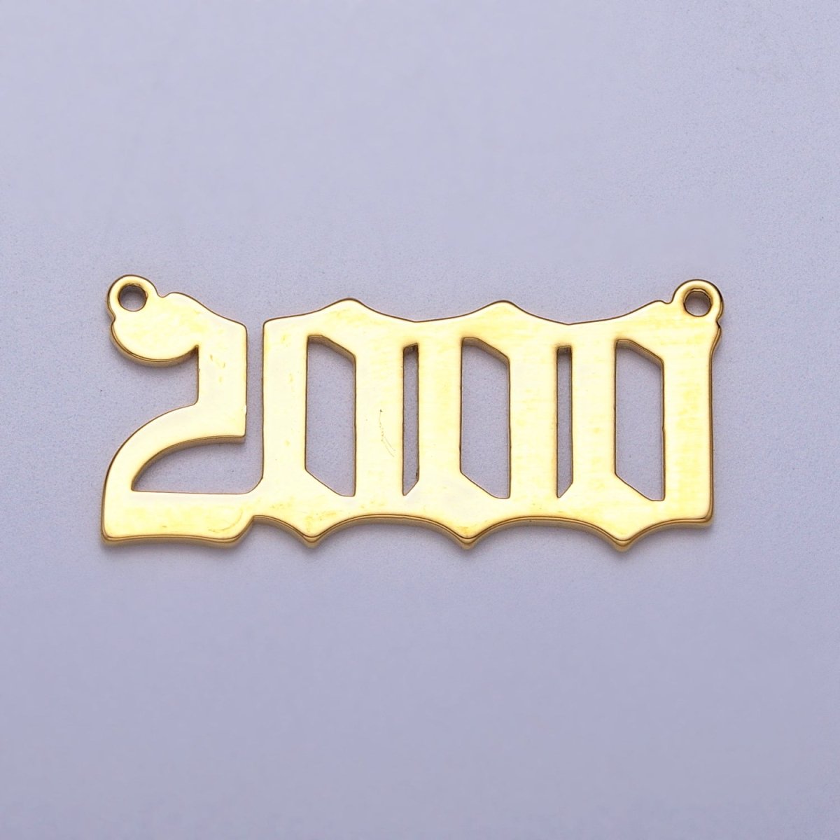 Gold Filled Birth Year Charm Connector Birthday Number Anniversary Old English Number Link Connector for Necklace Bracelet Component Y-690-Y-700