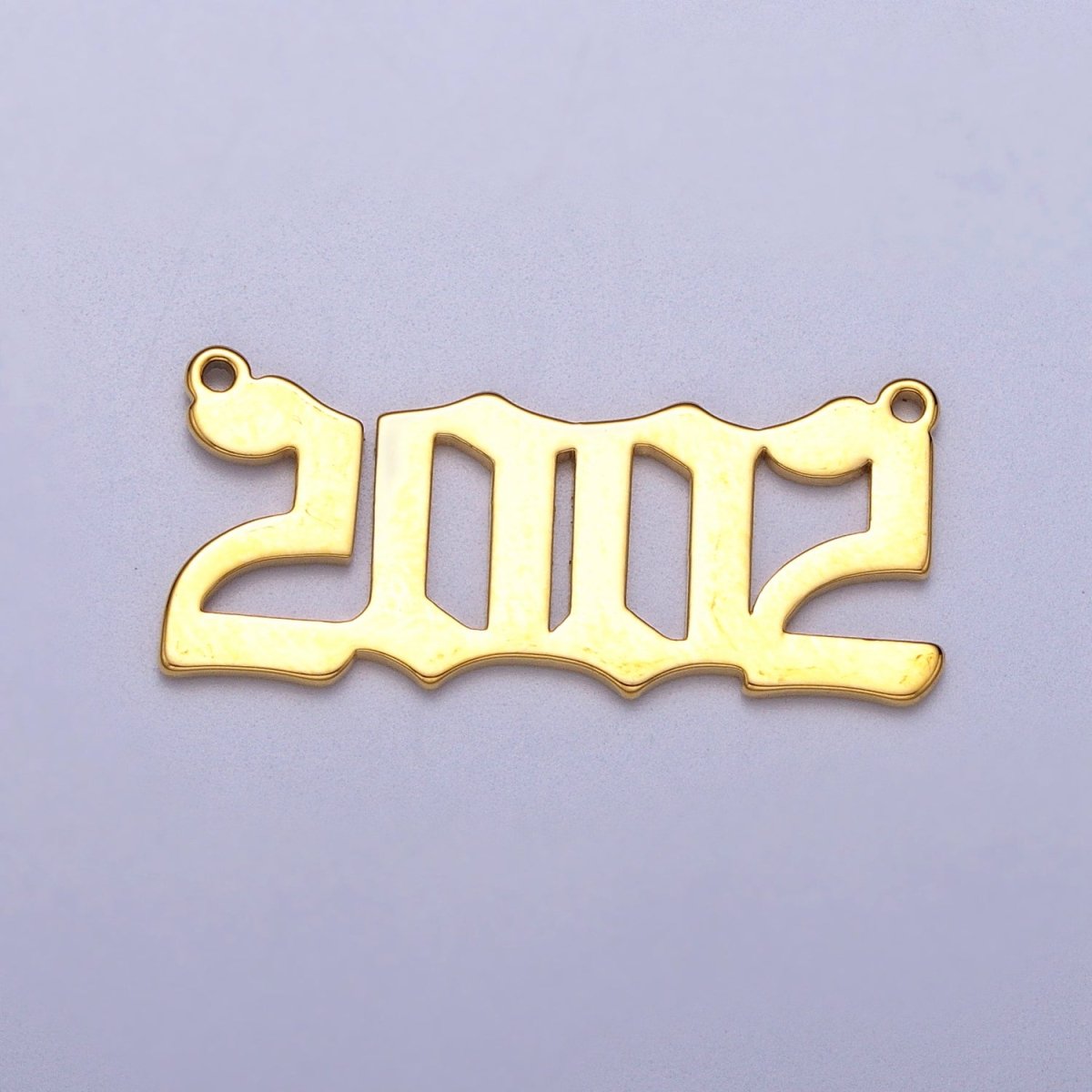Gold Filled Birth Year Charm Connector Birthday Number Anniversary Old English Number Link Connector for Necklace Bracelet Component Y-690-Y-700