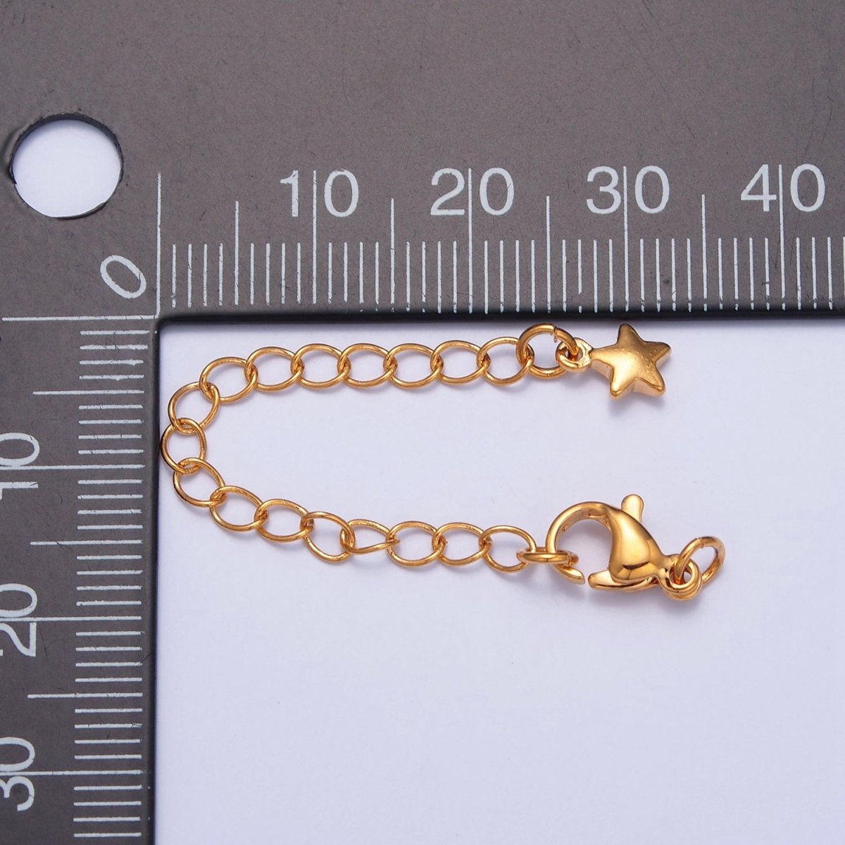 Gold Filled Chain Extender Celestial Star Lobster Clasps Closure Set Supply in Gold & Silver  L-743 L-776