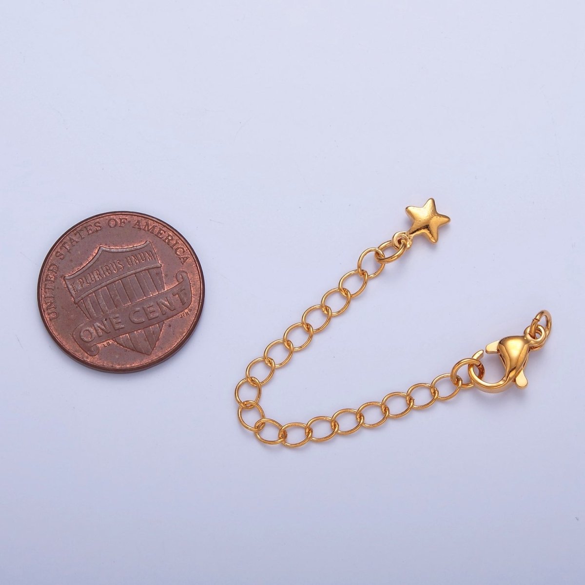 Gold Filled Chain Extender Celestial Star Lobster Clasps Closure Set Supply in Gold & Silver  L-743 L-776