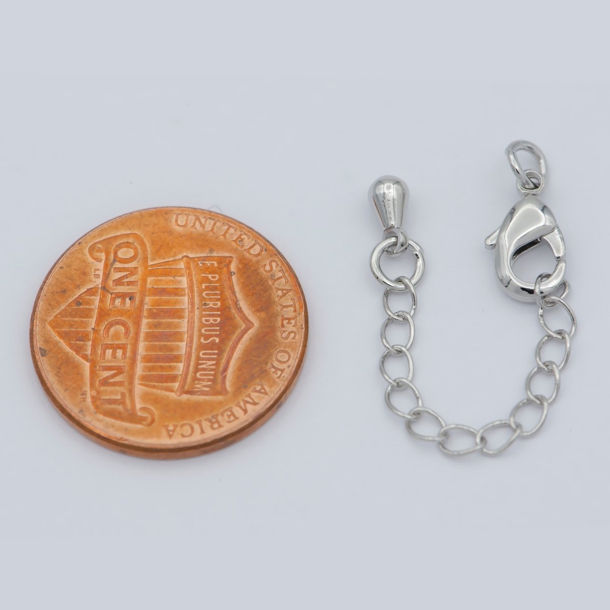 Gold Filled Chain Extender For Necklace Bracelet Supply Component Findings Extenders Lobster Claw Clasps With Silver Extender Chain L-465 L-466