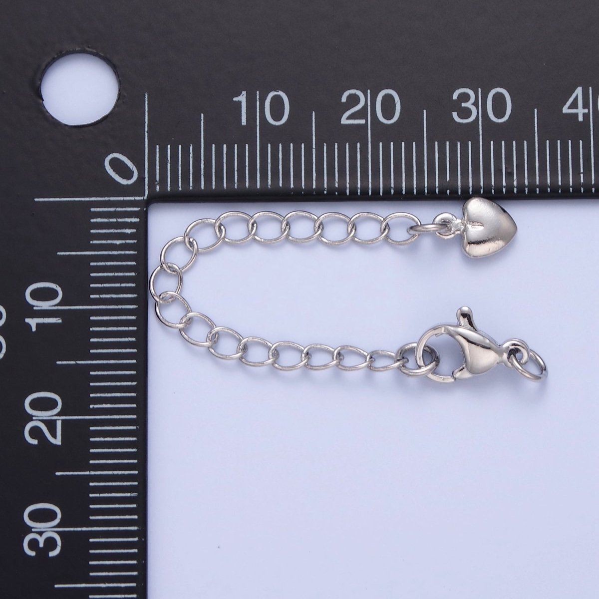 Gold Filled Chain Extender Heart Lobster Clasps Closure Set Supply in Gold & Silver  L-677 L-779