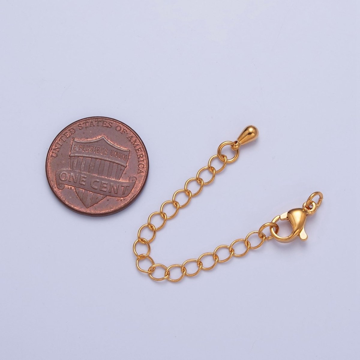 Gold & Silver 2 Inch Chain Extender Lobster Claw Clasps Chain Extender Findings | L676 L774