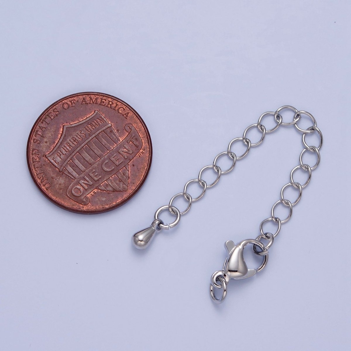 Gold & Silver 2 Inch Chain Extender Lobster Claw Clasps Chain Extender Findings | L676 L774