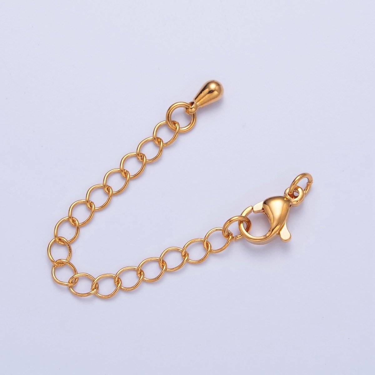 Gold & Silver 2 Inch Chain Extender Lobster Claw Clasps Chain Extender Findings | L676 L774