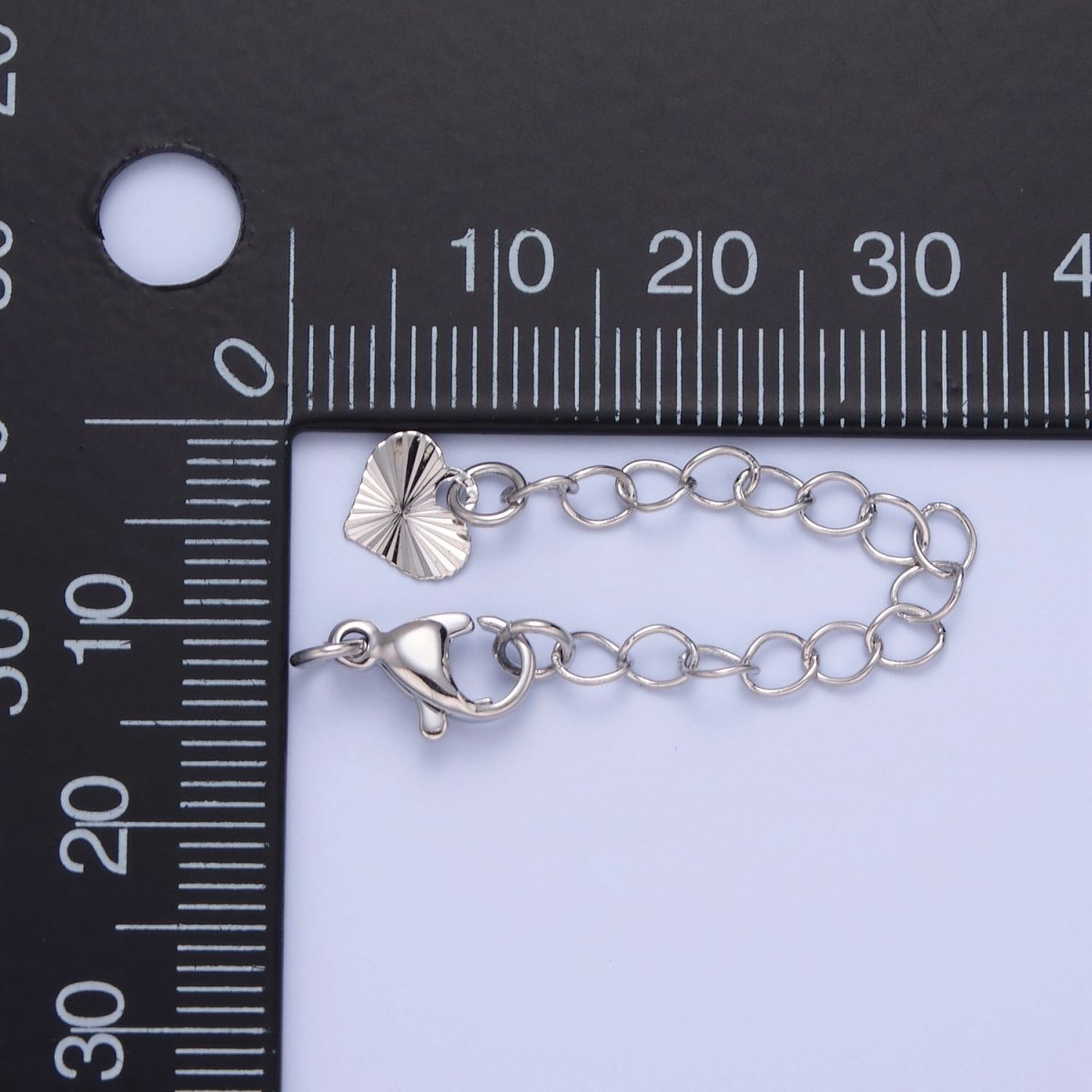 Gold Filled Chain Extender Sunburst Heart Lobster Clasps Closure Set Supply in Gold & Silver  L-742 L-777