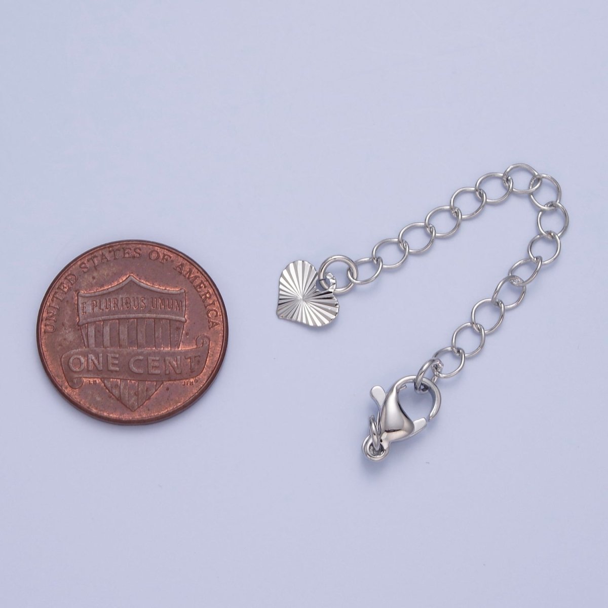 Gold Filled Chain Extender Sunburst Heart Lobster Clasps Closure Set Supply in Gold & Silver  L-742 L-777