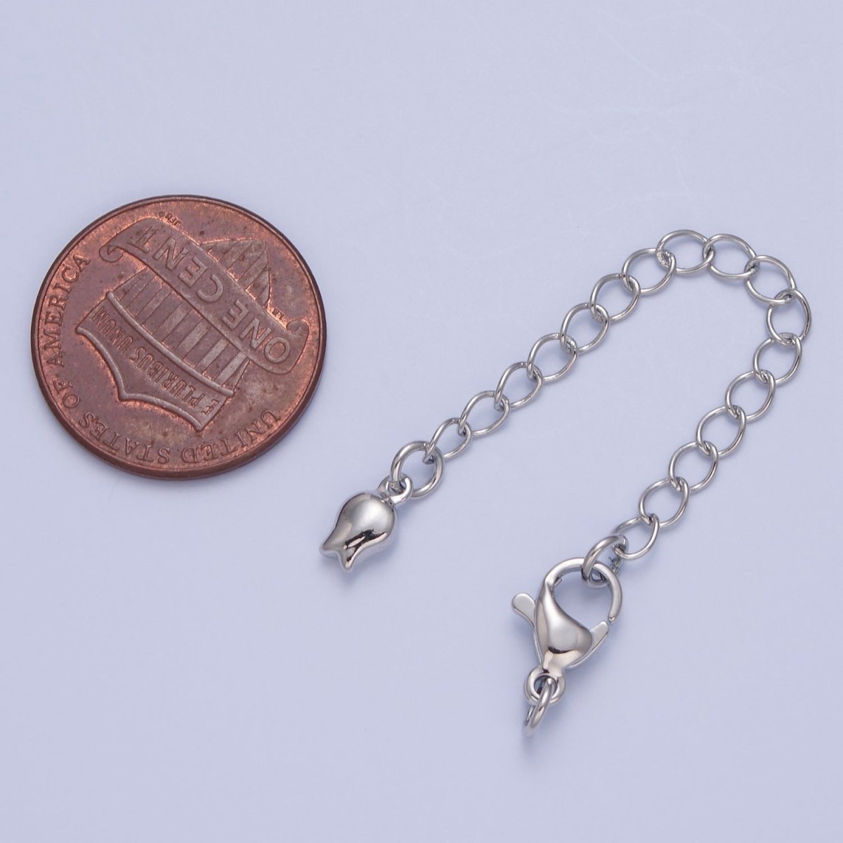 Gold Filled Chain Extender Tulip Flower Lobster Clasps Closure Set Supply in Gold & Silver  L-741 L-778