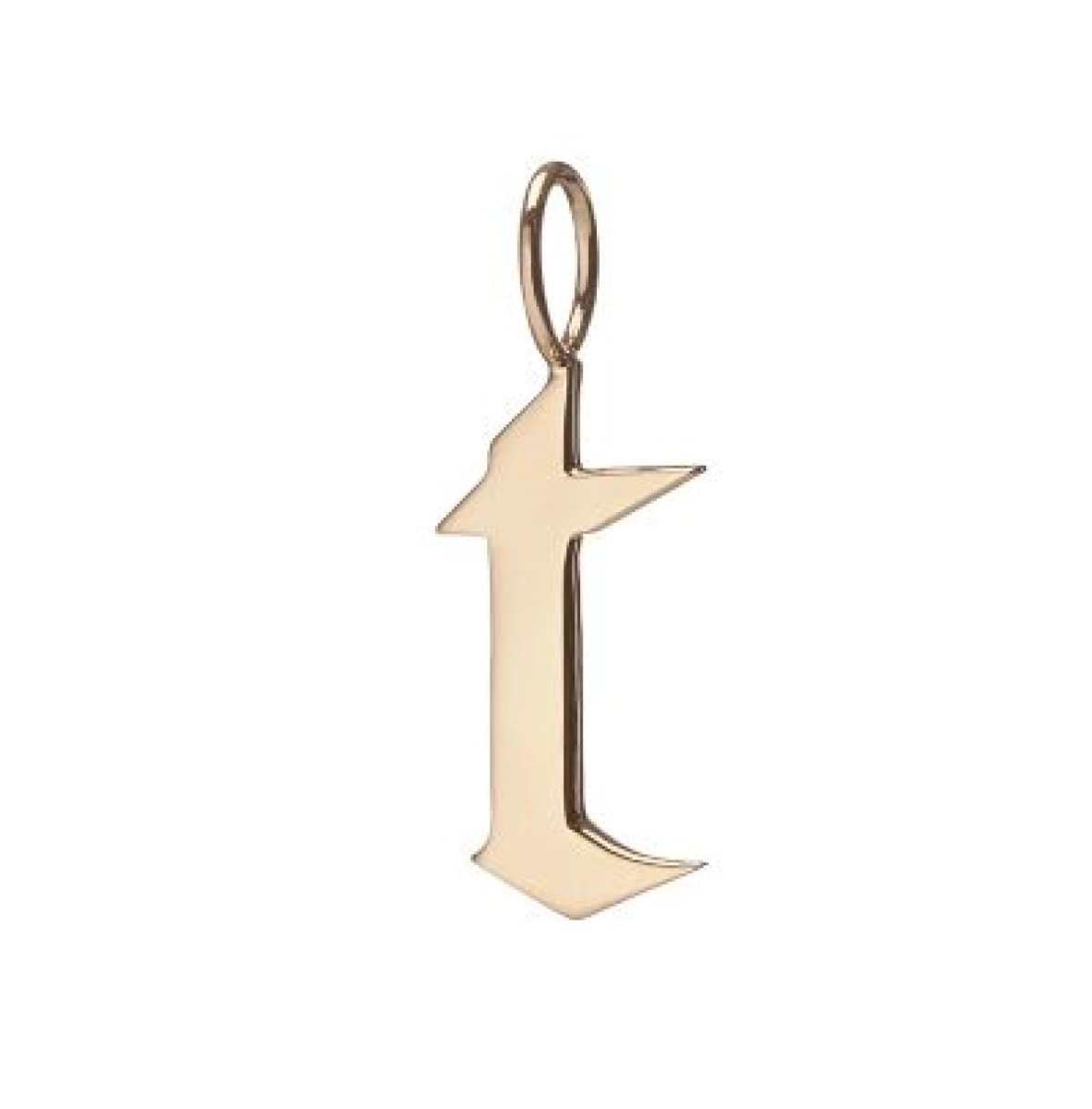 Gold Filled Charm Personalized Gotic Initial Letter Charm Necklace, Custom Old English Font Style, Delicate Initial Necklace For Women Men (Small) | A-213 to A238, A-240 to A-265 - DLUXCA
