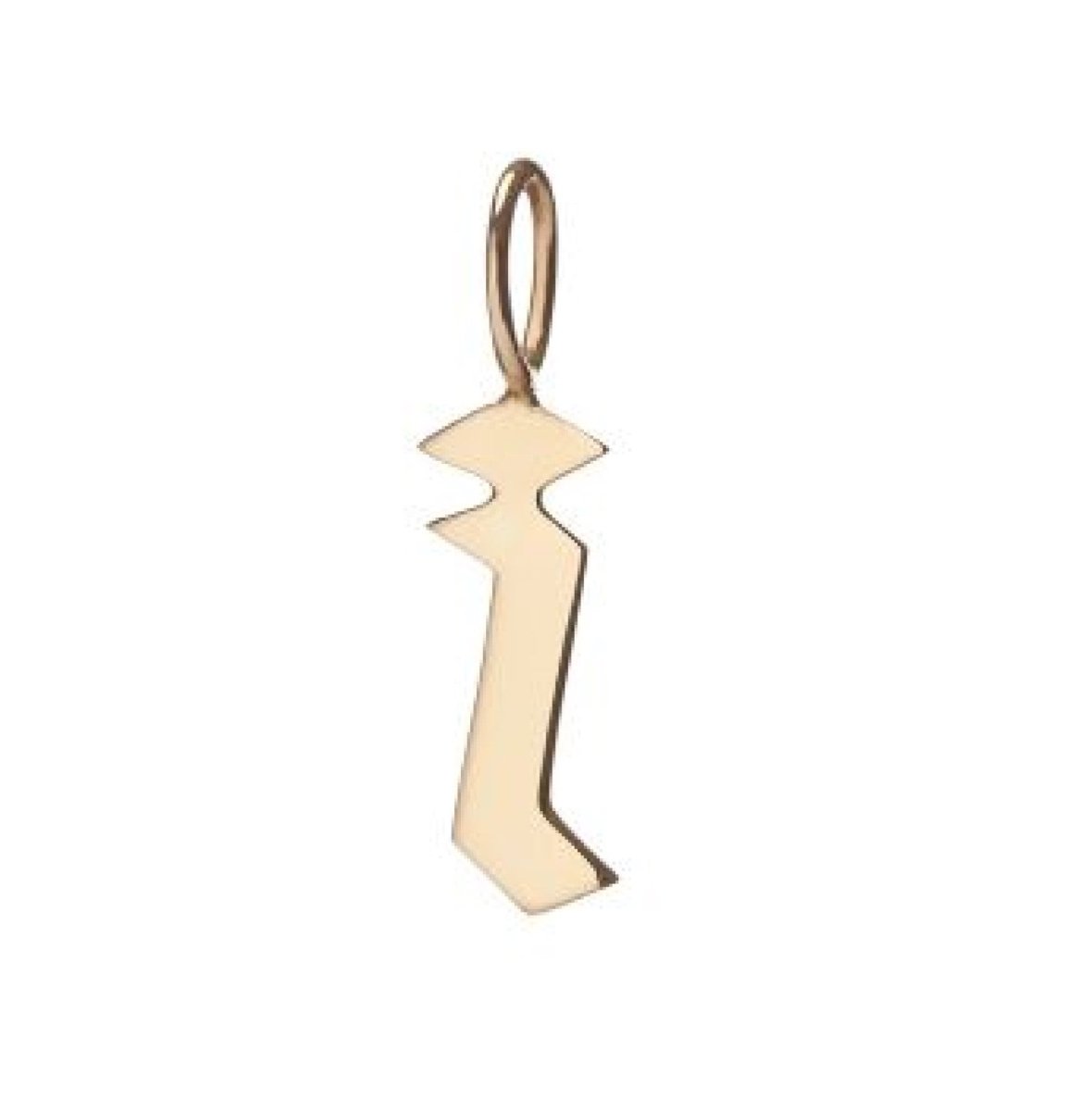 Gold Filled Charm Personalized Gotic Initial Letter Charm Necklace, Custom Old English Font Style, Delicate Initial Necklace For Women Men (Small) | A-213 to A238, A-240 to A-265 - DLUXCA
