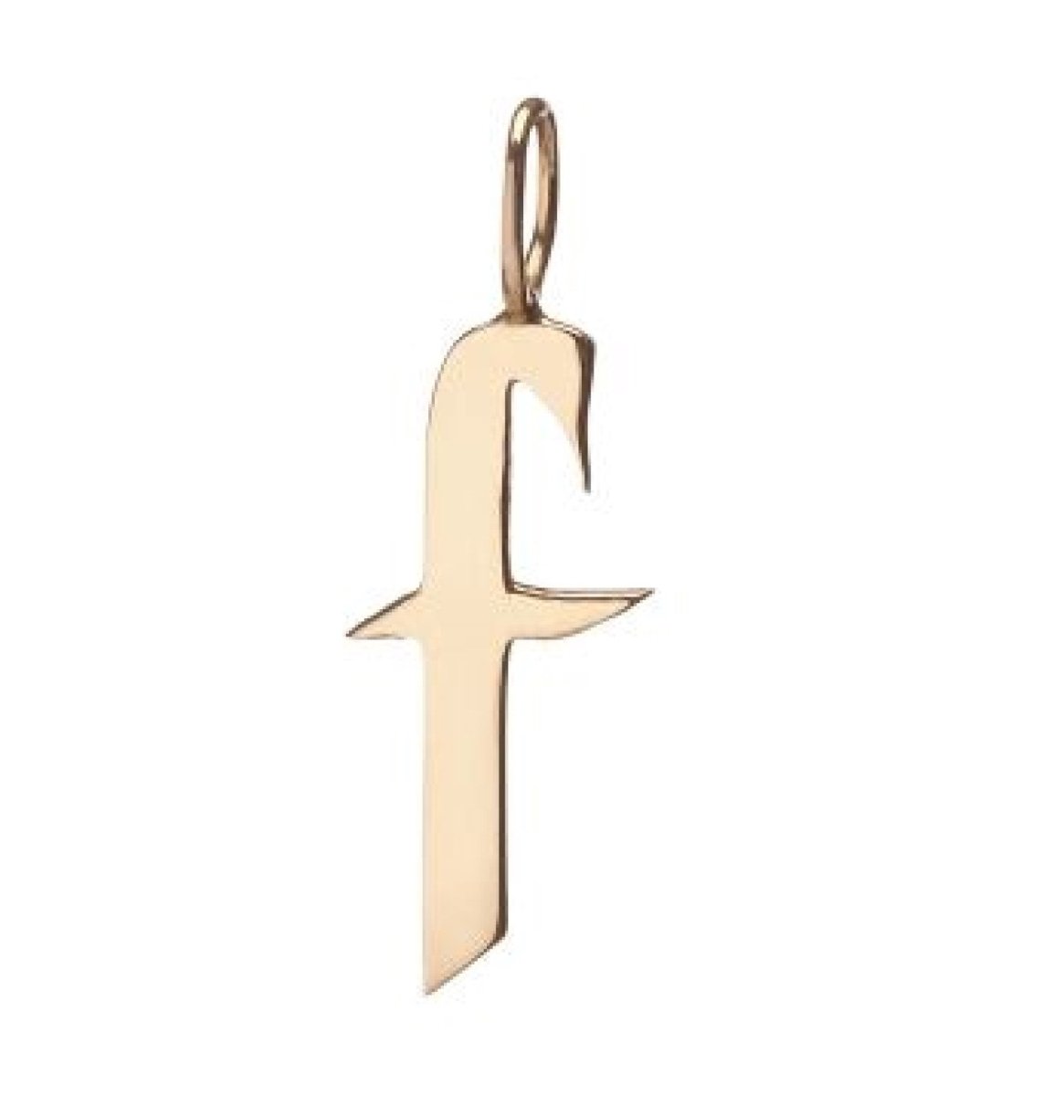 Gold Filled Charm Personalized Gotic Initial Letter Charm Necklace, Custom Old English Font Style, Delicate Initial Necklace For Women Men (Small) | A-213 to A238, A-240 to A-265 - DLUXCA
