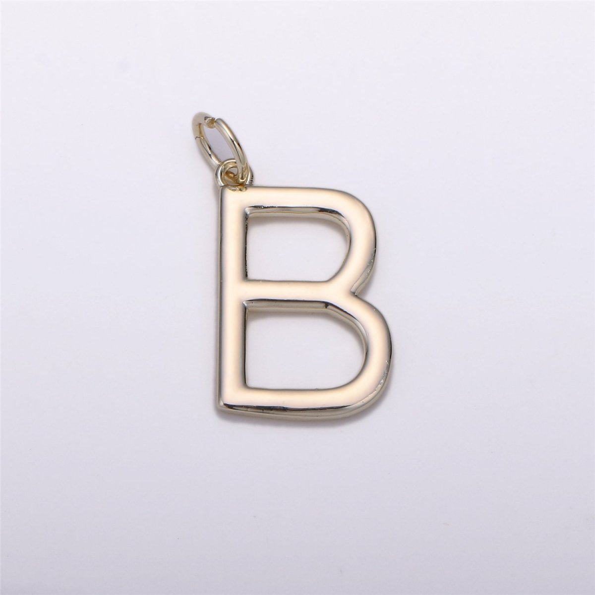 Gold Filled Coin Initial Pendant, Initial Pendant Gold Initial Charm Alphabet Charm Coin Charm Jewelry Making