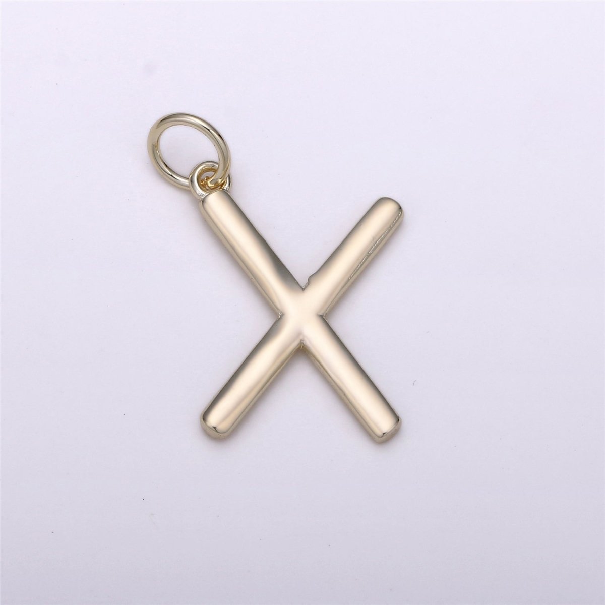 Gold Filled Coin Initial Pendant, Initial Pendant Gold Initial Charm Alphabet Charm Coin Charm Jewelry Making