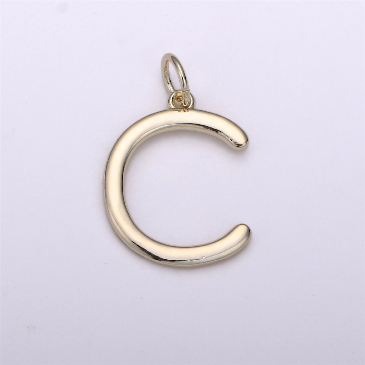 Gold Filled Coin Initial Pendant, Initial Pendant Gold Initial Charm Alphabet Charm Coin Charm Jewelry Making