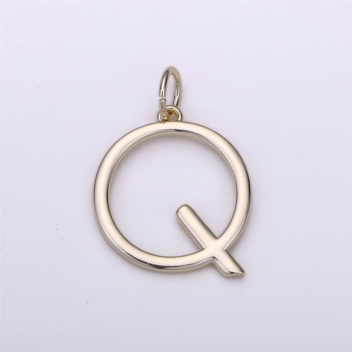 Gold Filled Coin Initial Pendant, Initial Pendant Gold Initial Charm Alphabet Charm Coin Charm Jewelry Making