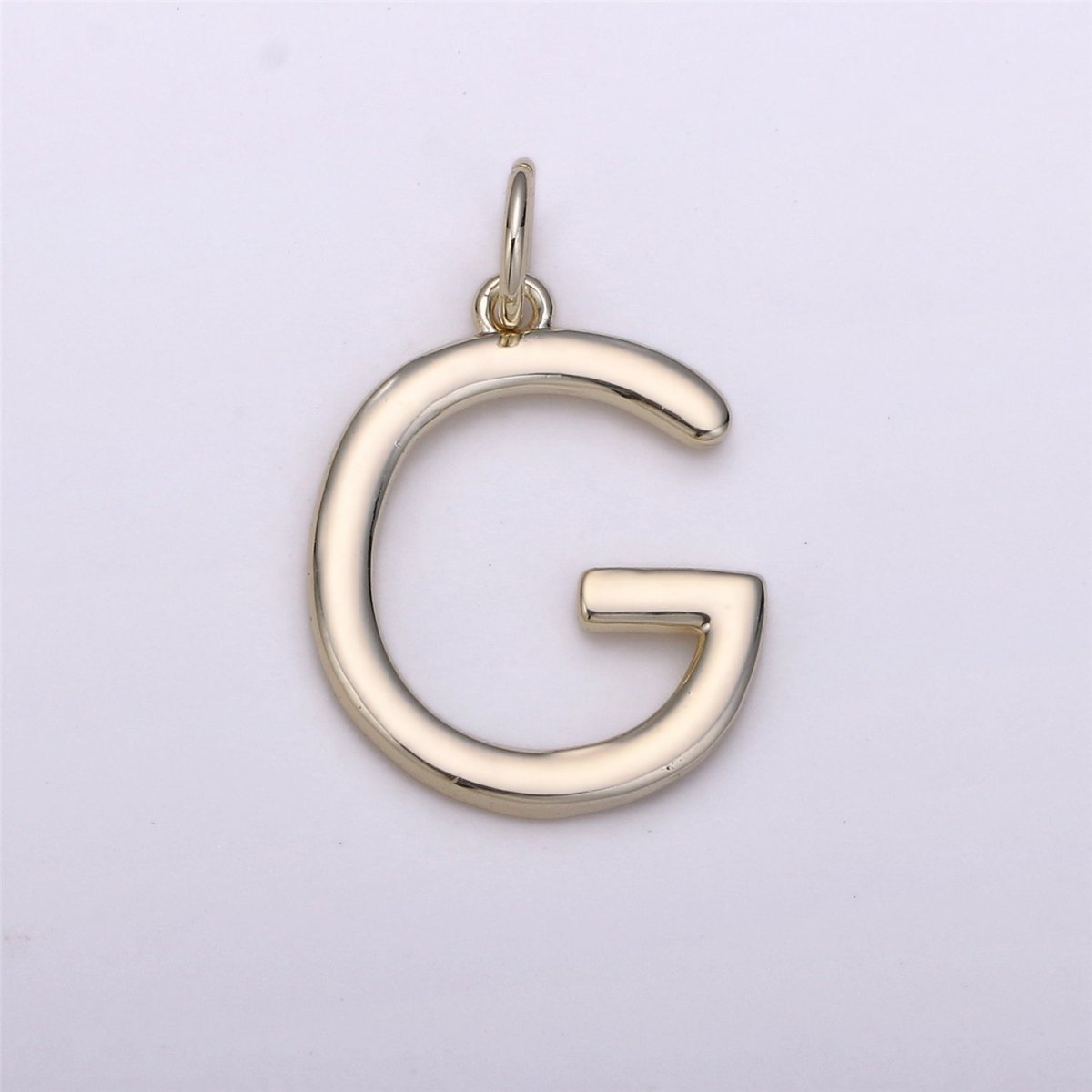 Gold Filled Coin Initial Pendant, Initial Pendant Gold Initial Charm Alphabet Charm Coin Charm Jewelry Making