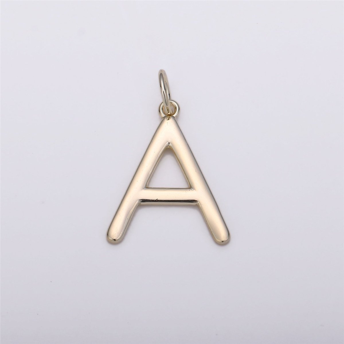 Gold Filled Coin Initial Pendant, Initial Pendant Gold Initial Charm Alphabet Charm Coin Charm Jewelry Making