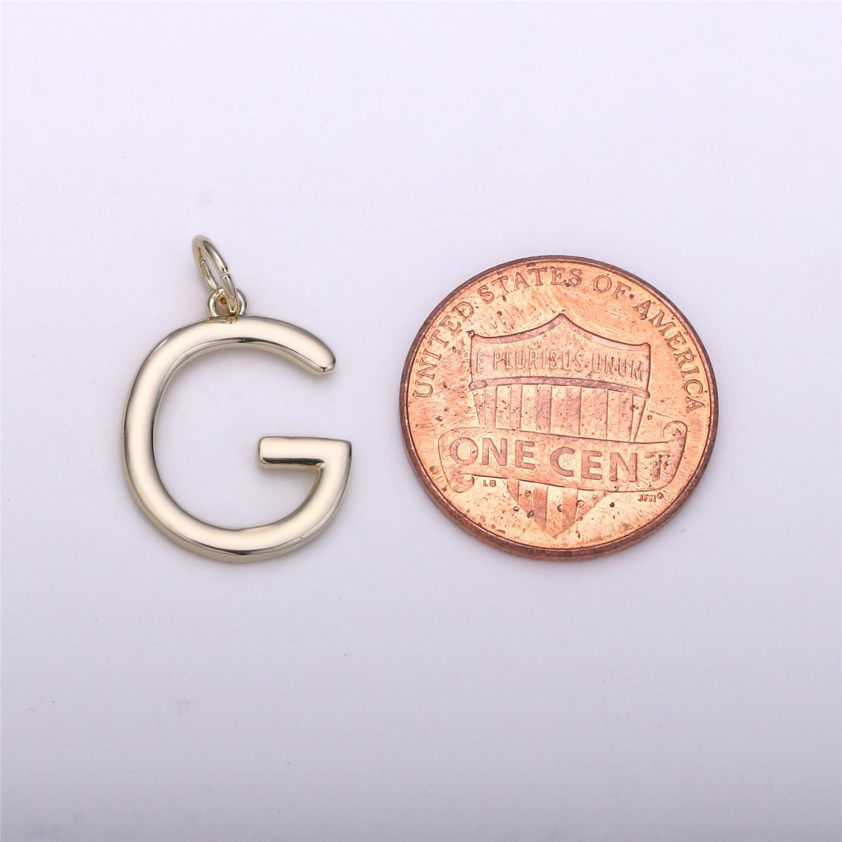 Gold Filled Coin Initial Pendant, Initial Pendant Gold Initial Charm Alphabet Charm Coin Charm Jewelry Making