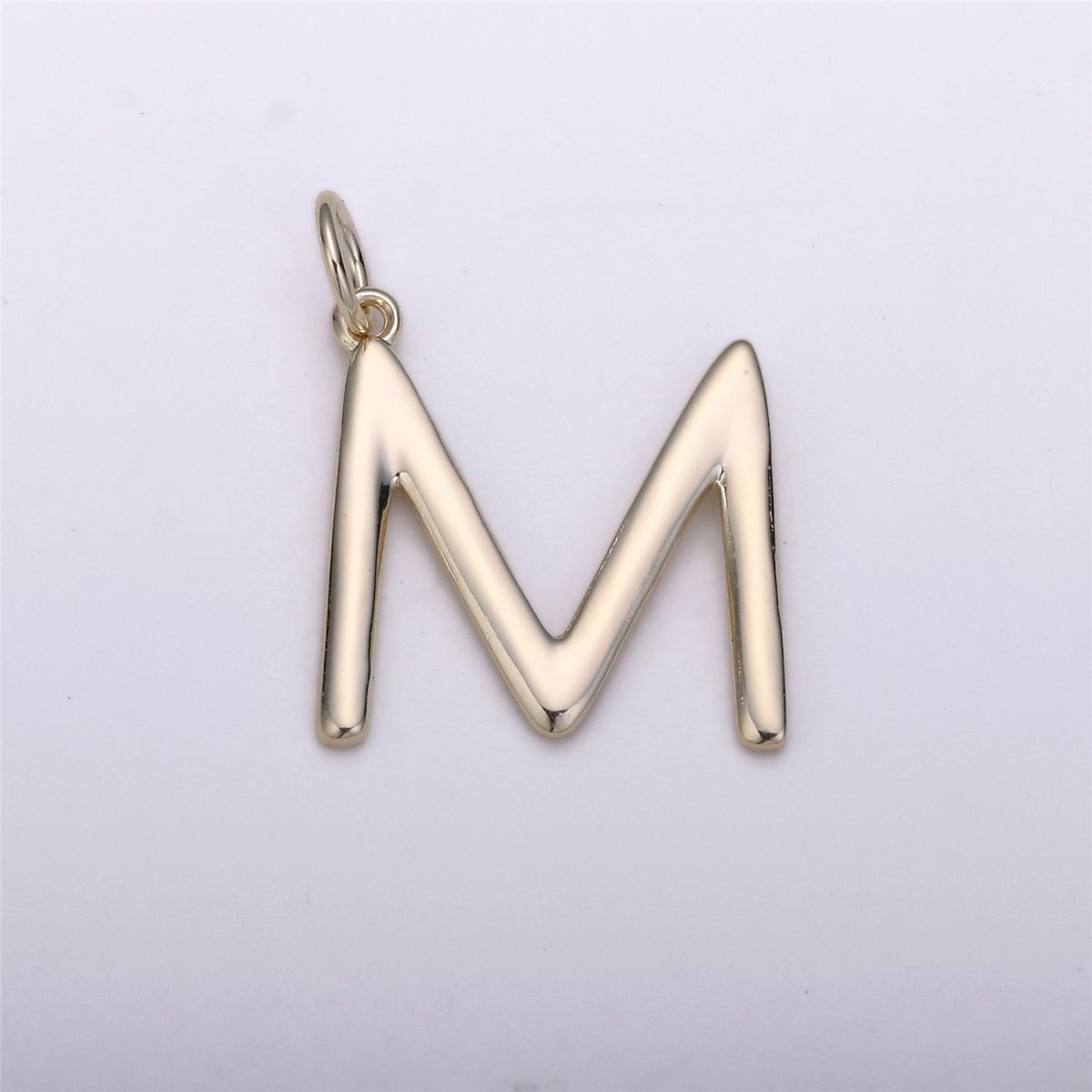 Gold Filled Coin Initial Pendant, Initial Pendant Gold Initial Charm Alphabet Charm Coin Charm Jewelry Making